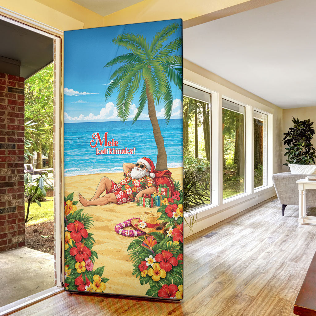 Hawaii Jolly Christmas Door Cover Xmas Is Better At The Beach