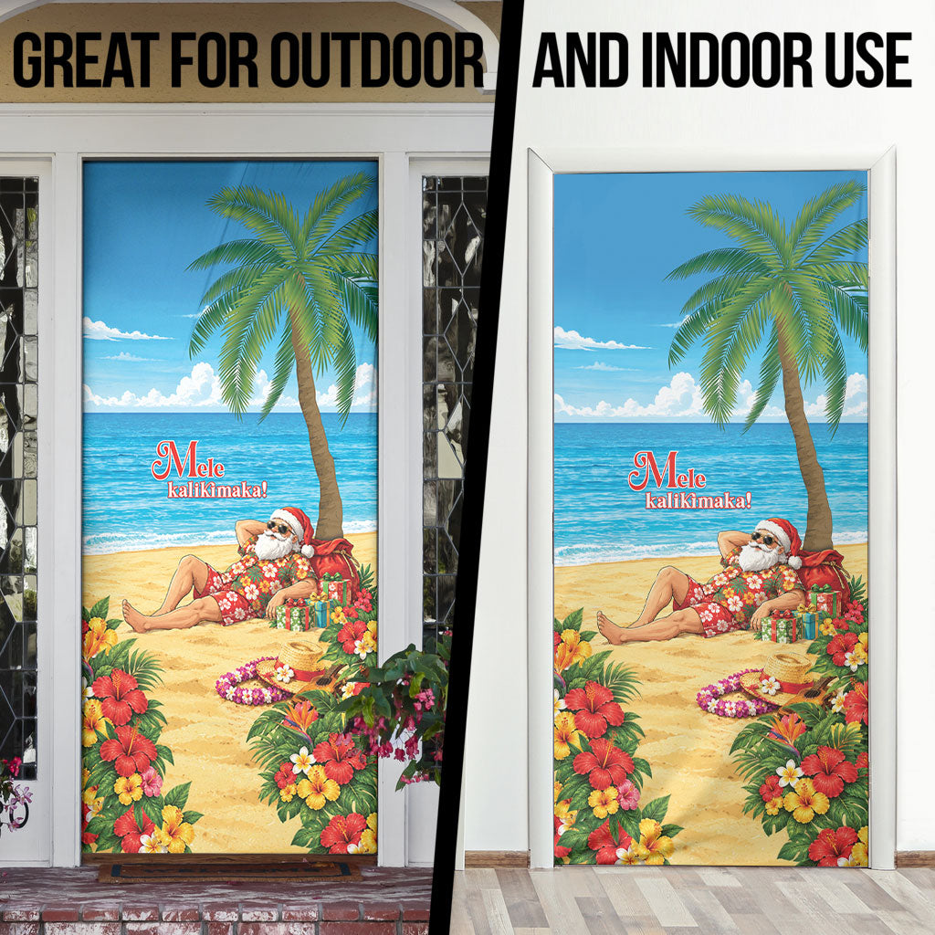 Hawaii Jolly Christmas Door Cover Xmas Is Better At The Beach