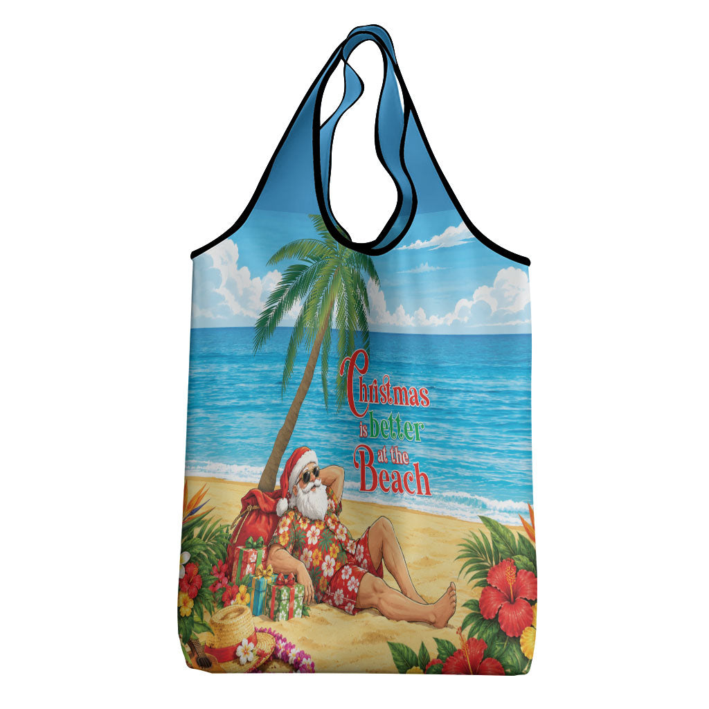 Hawaii Jolly Christmas Grocery Bag Xmas Is Better At The Beach
