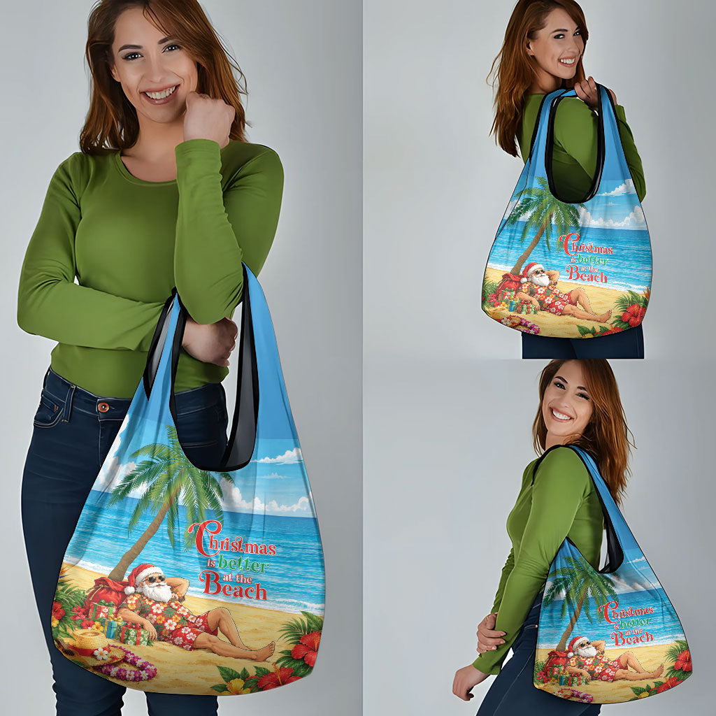 Hawaii Jolly Christmas Grocery Bag Xmas Is Better At The Beach