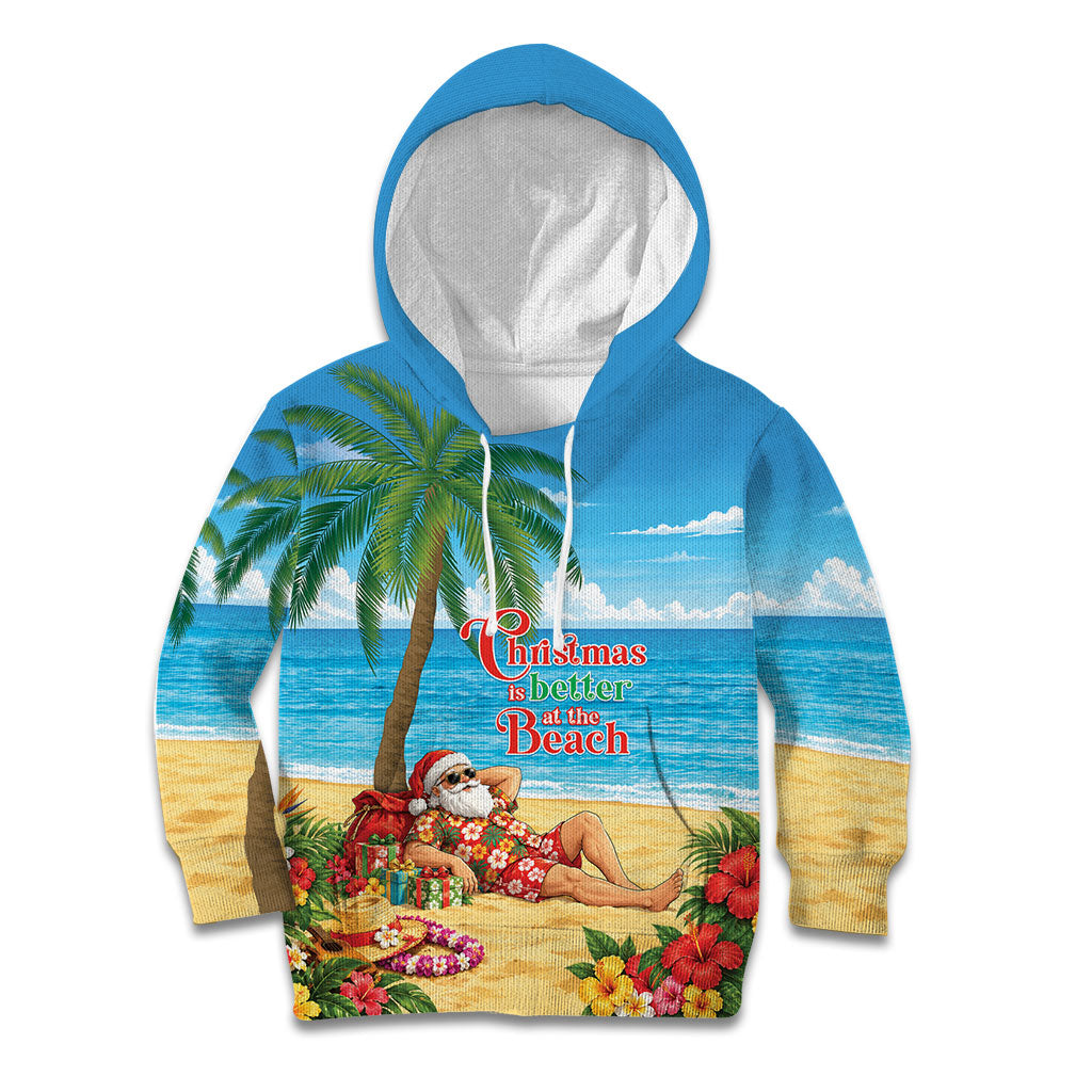 Hawaii Jolly Christmas Kid Hoodie Xmas Is Better At The Beach
