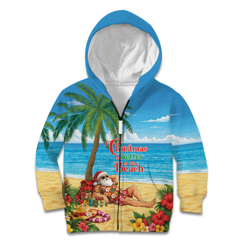 Hawaii Jolly Christmas Kid Hoodie Xmas Is Better At The Beach