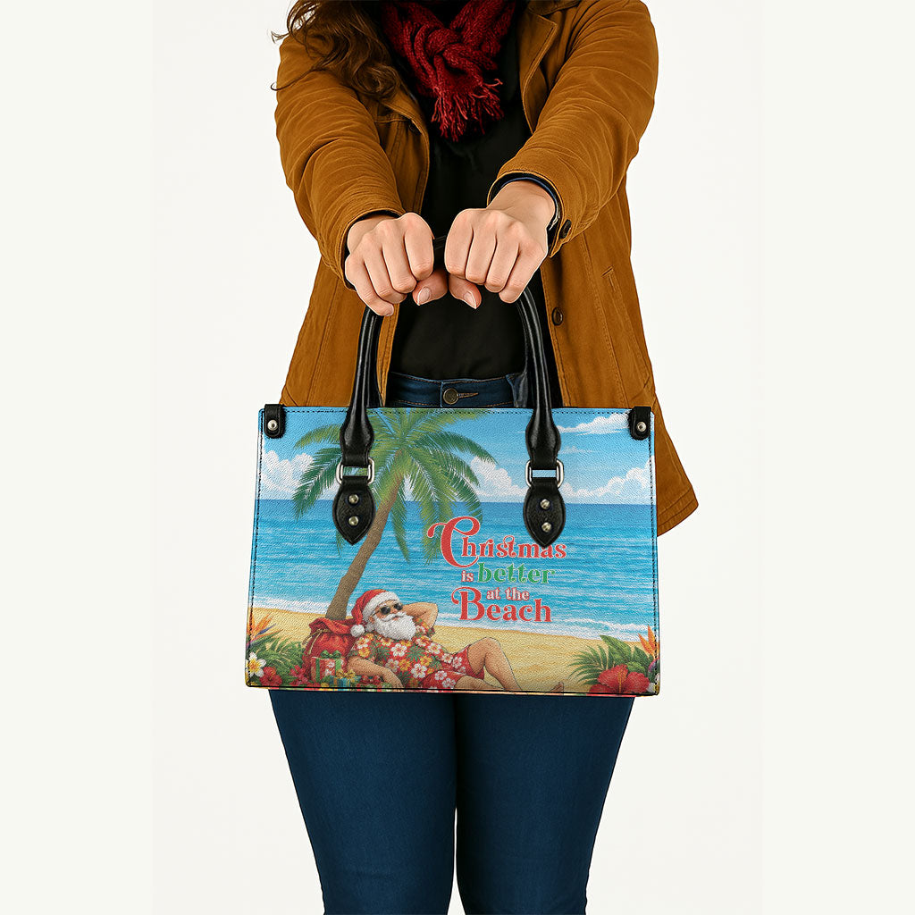 Hawaii Jolly Christmas Leather Bag Xmas Is Better At The Beach