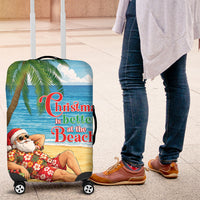 Hawaii Jolly Christmas Luggage Cover Xmas Is Better At The Beach