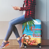 Hawaii Jolly Christmas Luggage Cover Xmas Is Better At The Beach
