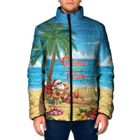 Hawaii Jolly Christmas Padded Jacket Xmas Is Better At The Beach