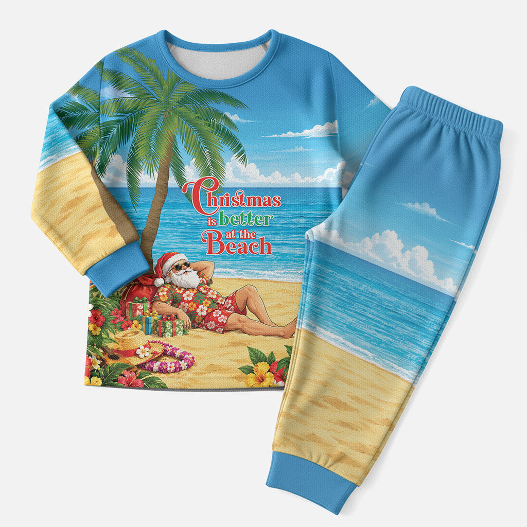 Hawaii Jolly Christmas Pajama Set Xmas Is Better At The Beach