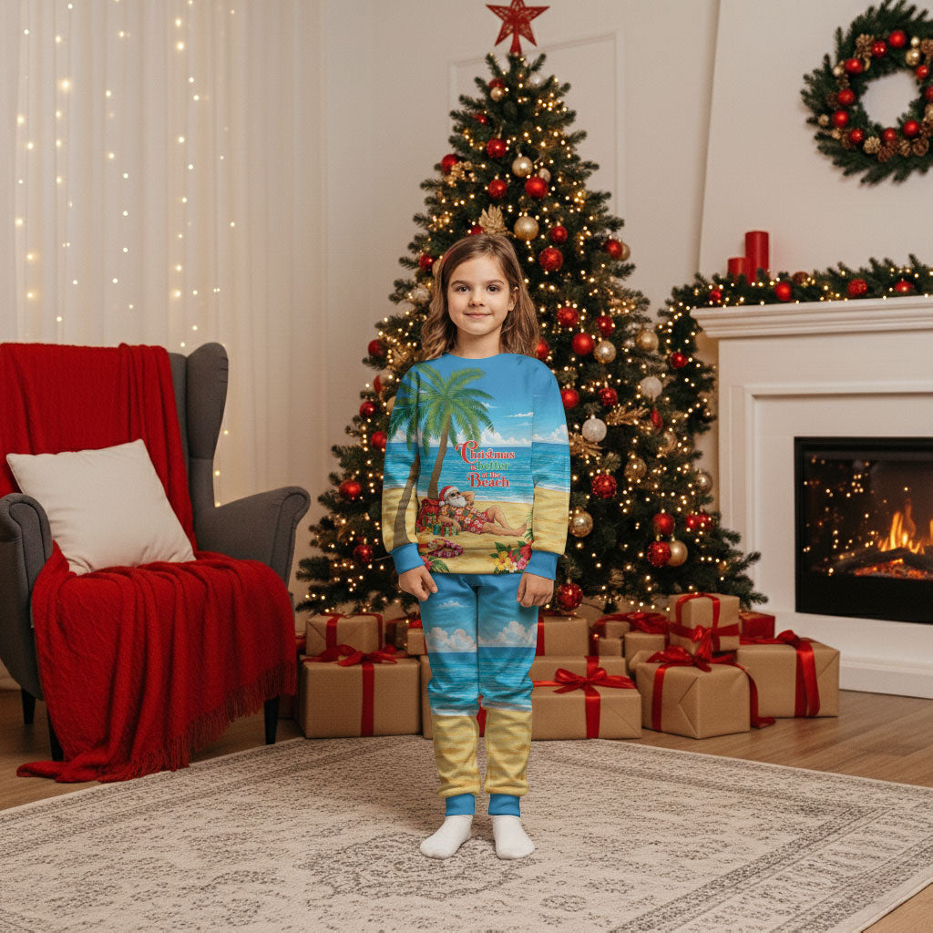 Hawaii Jolly Christmas Pajama Set Xmas Is Better At The Beach