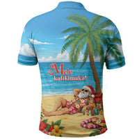 Hawaii Jolly Christmas Polo Shirt Xmas Is Better At The Beach