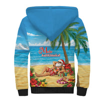 Hawaii Jolly Christmas Sherpa Hoodie Xmas Is Better At The Beach