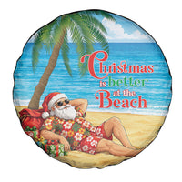 Hawaii Jolly Christmas Spare Tire Cover Xmas Is Better At The Beach