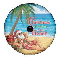 Hawaii Jolly Christmas Spare Tire Cover Xmas Is Better At The Beach