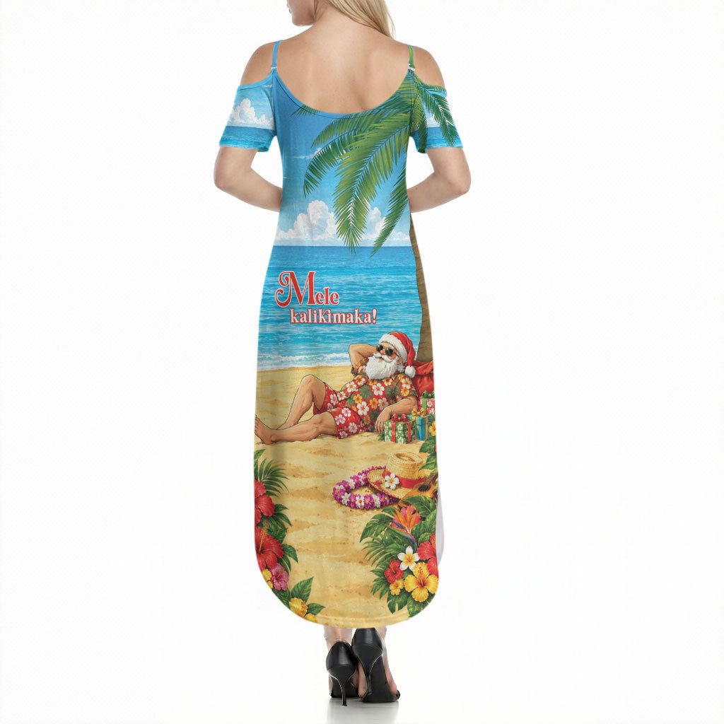 Hawaii Jolly Christmas Summer Maxi Dress Xmas Is Better At The Beach