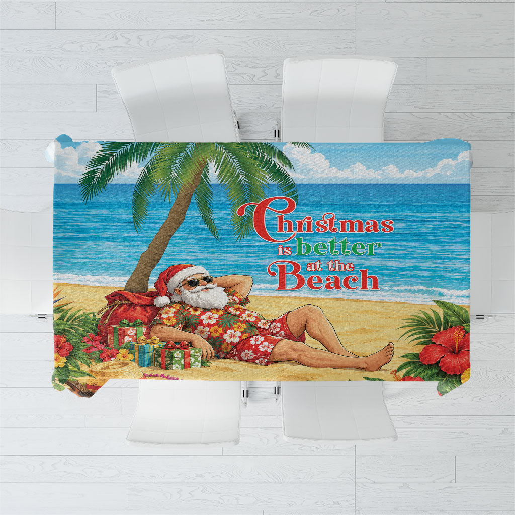 Hawaii Jolly Christmas Tablecloth Xmas Is Better At The Beach