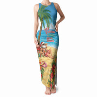 Hawaii Jolly Christmas Tank Maxi Dress Xmas Is Better At The Beach