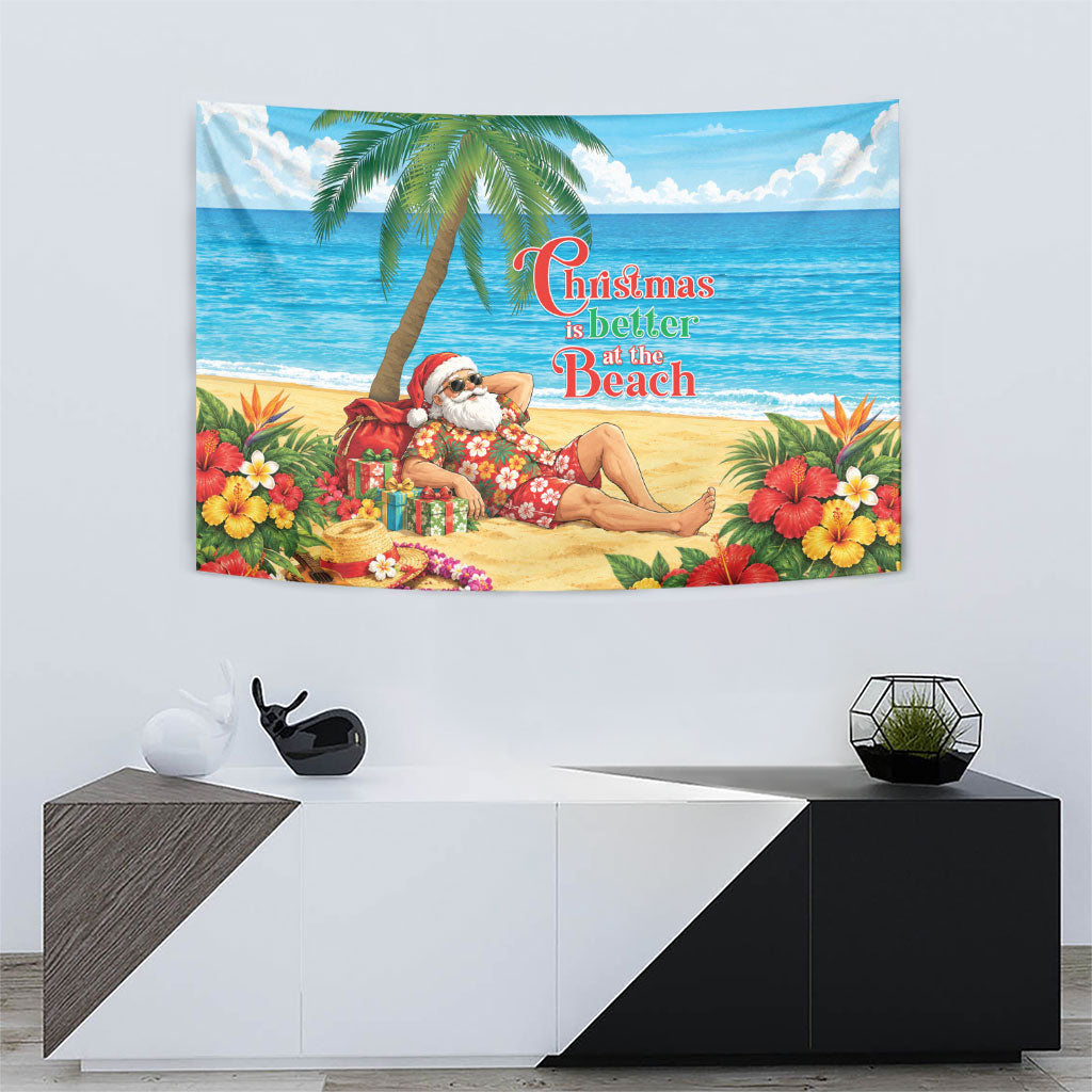 Hawaii Jolly Christmas Tapestry Xmas Is Better At The Beach