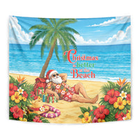 Hawaii Jolly Christmas Tapestry Xmas Is Better At The Beach