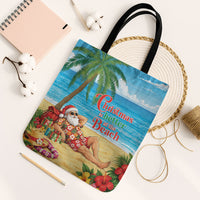 Hawaii Jolly Christmas Tote Bag Xmas Is Better At The Beach