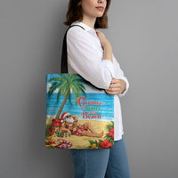 Hawaii Jolly Christmas Tote Bag Xmas Is Better At The Beach