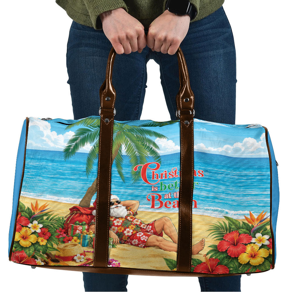 Hawaii Jolly Christmas Travel Bag Xmas Is Better At The Beach
