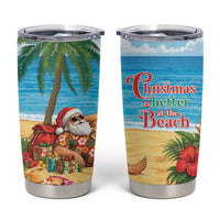 Hawaii Jolly Christmas Tumbler Cup Xmas Is Better At The Beach