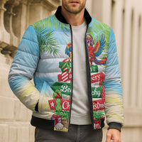 Hawaii Christmas Bomber Puffer Jacket Have A Very Beachy Christmas