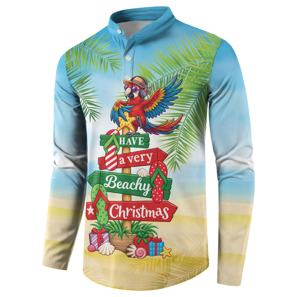 Hawaii Christmas Button Sweatshirt Have A Very Beachy Christmas