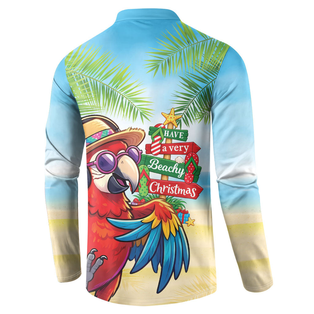 Hawaii Christmas Button Sweatshirt Have A Very Beachy Christmas