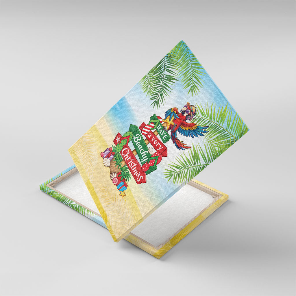 Hawaii Christmas Canvas Wall Art Have A Very Beachy Christmas
