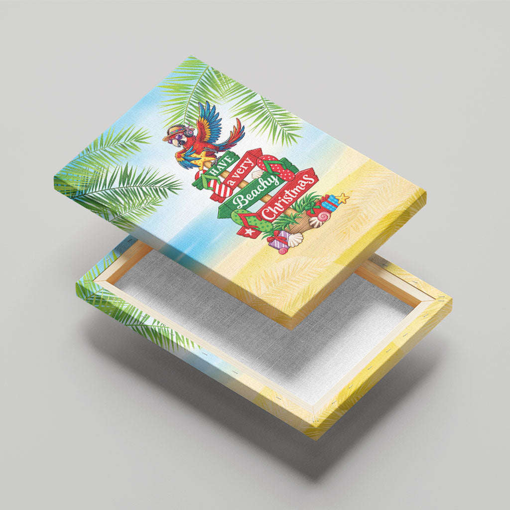 Hawaii Christmas Canvas Wall Art Have A Very Beachy Christmas