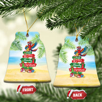 Hawaii Christmas Ceramic Ornament Have A Very Beachy Christmas