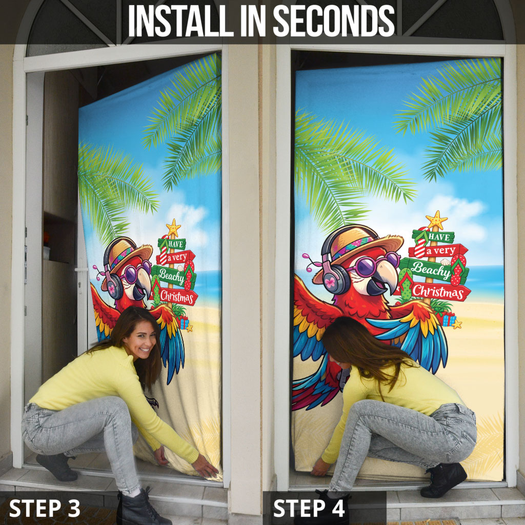 Hawaii Christmas Door Cover Have A Very Beachy Christmas