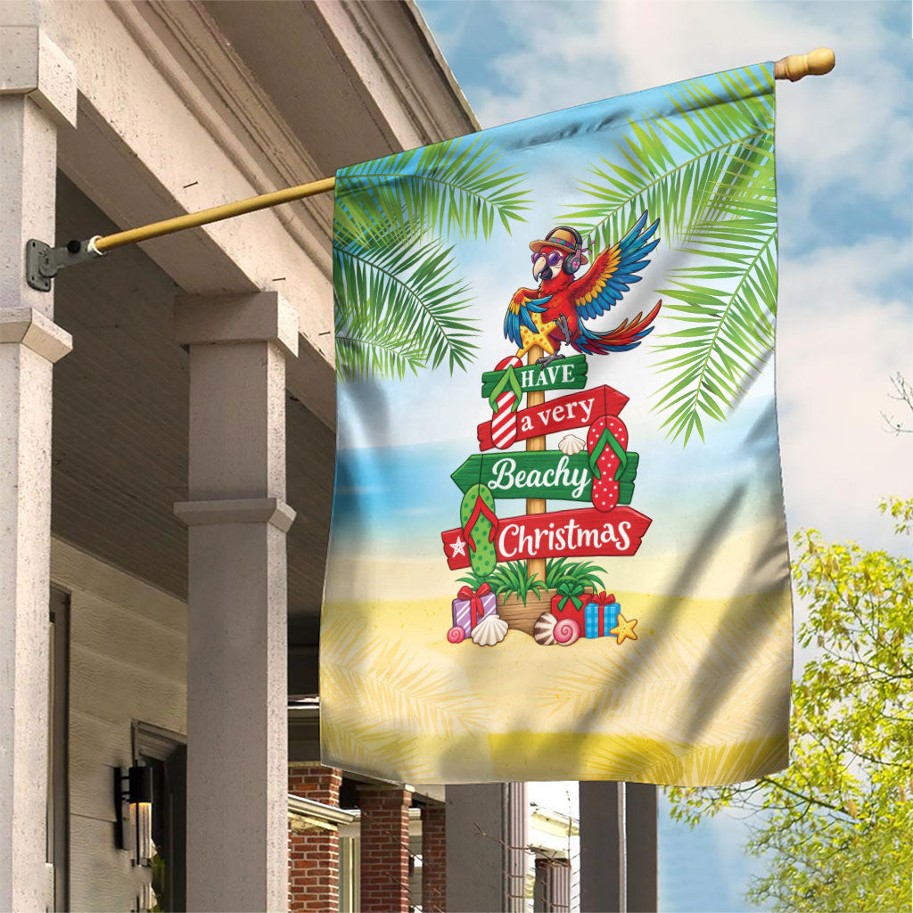 Hawaii Christmas Garden Flag Have A Very Beachy Christmas LT05 House Flag Multicolor - Polynesian Pride
