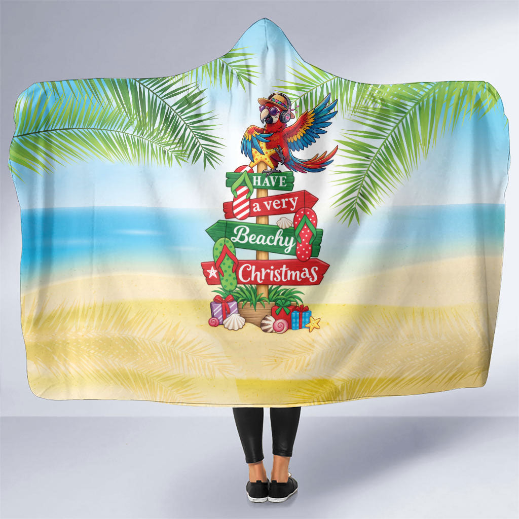 Hawaii Christmas Hooded Blanket Have A Very Beachy Christmas