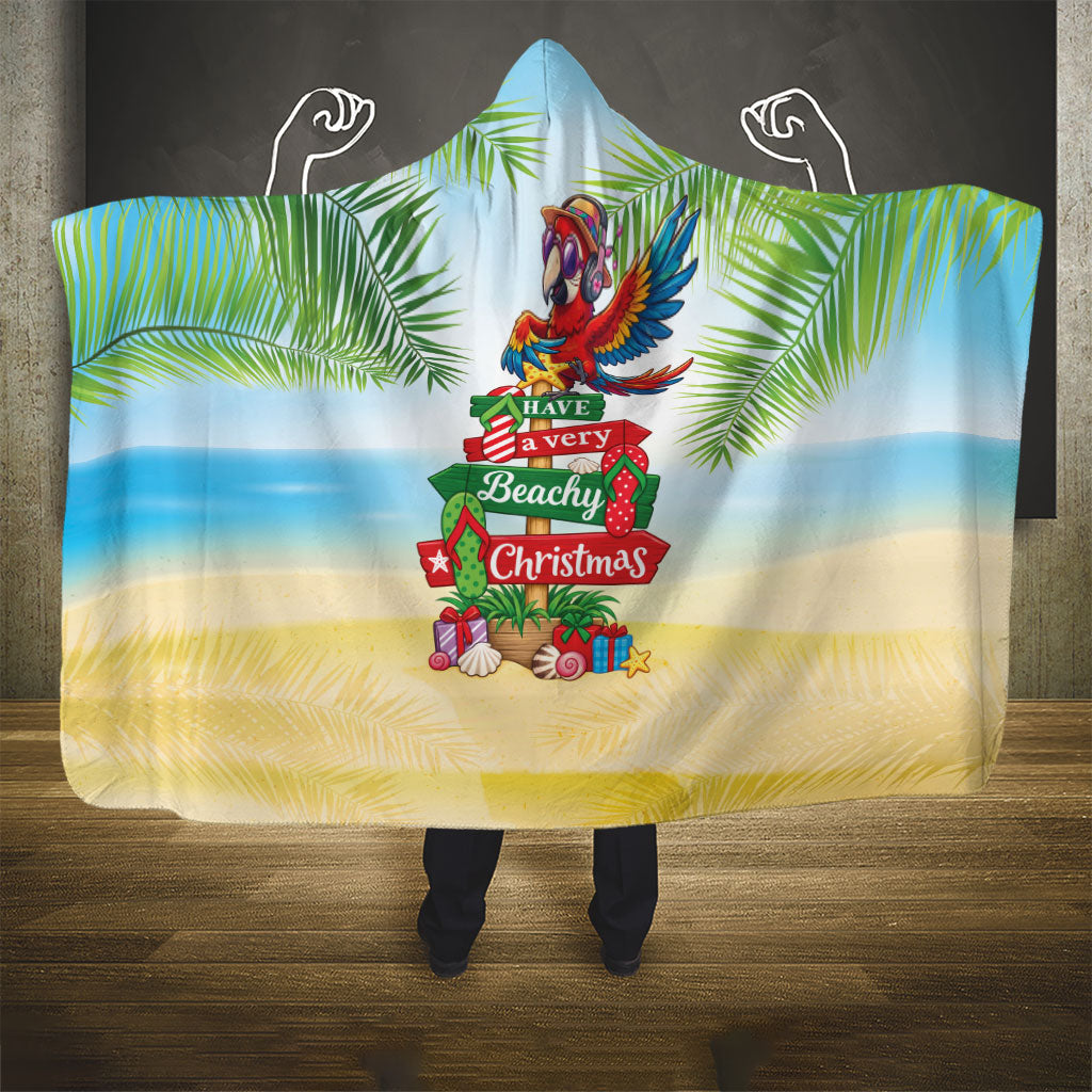 Hawaii Christmas Hooded Blanket Have A Very Beachy Christmas