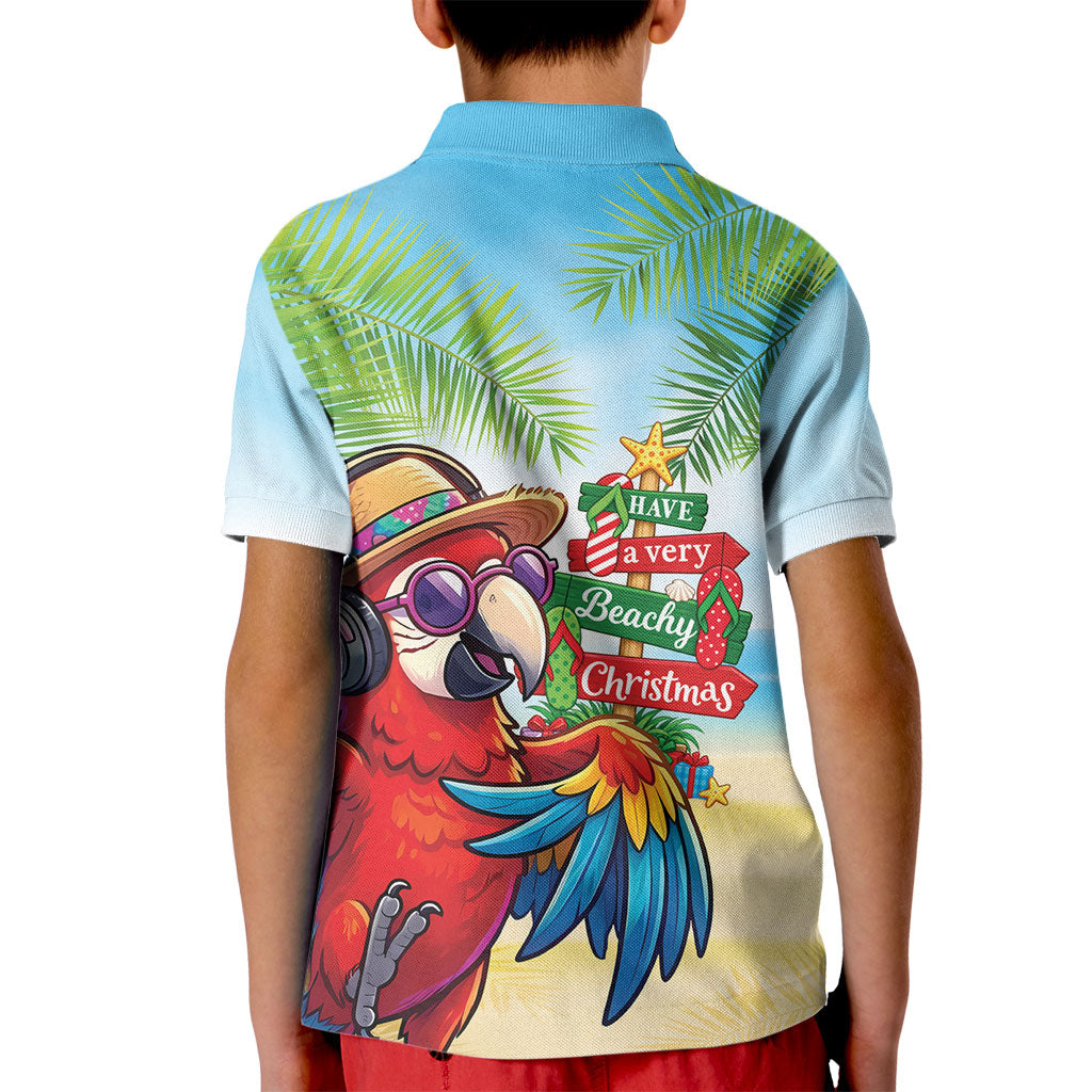 Hawaii Christmas Kid Polo Shirt Have A Very Beachy Christmas