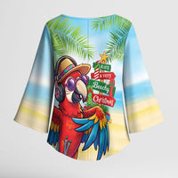 Hawaii Christmas Kimono Sleeve Blouse Have A Very Beachy Christmas