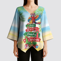 Hawaii Christmas Kimono Sleeve Blouse Have A Very Beachy Christmas