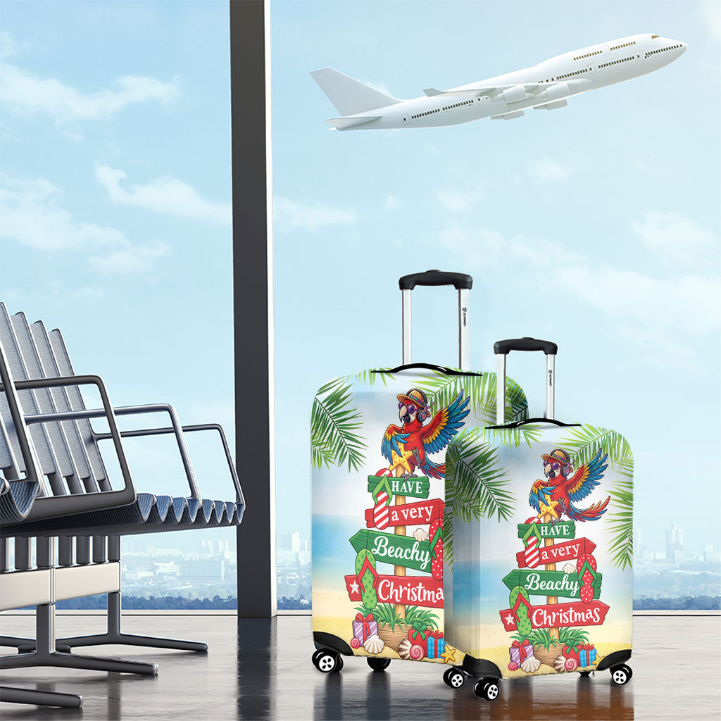 Hawaii Christmas Luggage Cover Have A Very Beachy Christmas