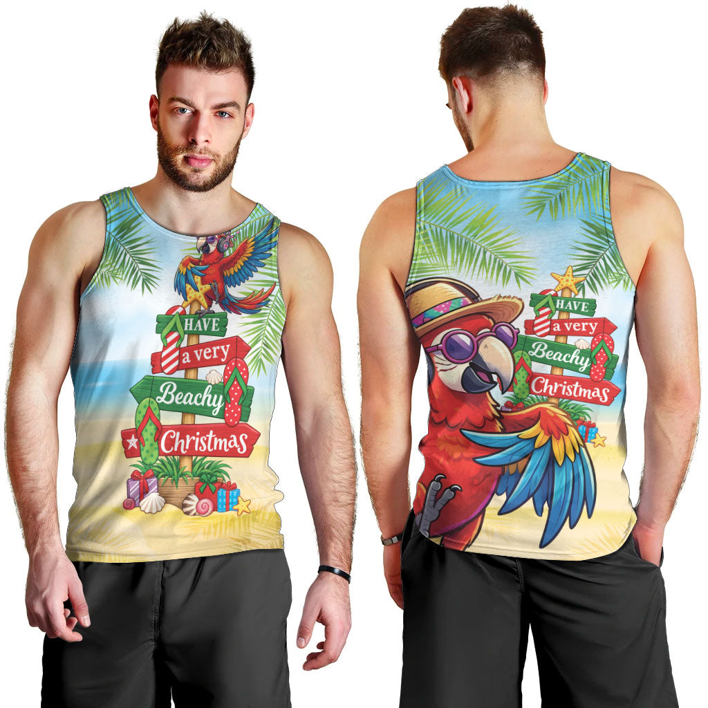 Hawaii Christmas Men Tank Top Have A Very Beachy Christmas