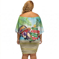 Hawaii Christmas Off Shoulder Short Dress Have A Very Beachy Christmas