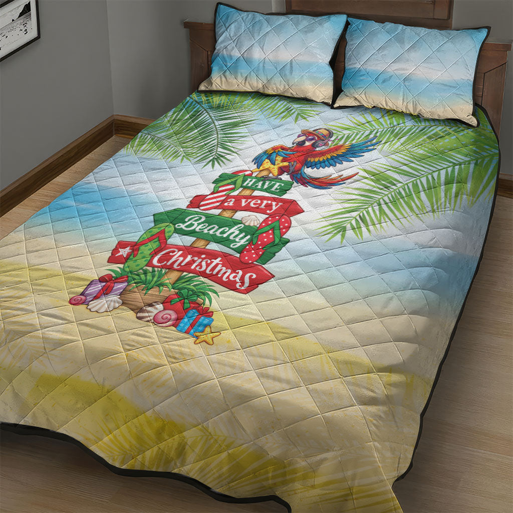 Hawaii Christmas Quilt Bed Set Have A Very Beachy Christmas