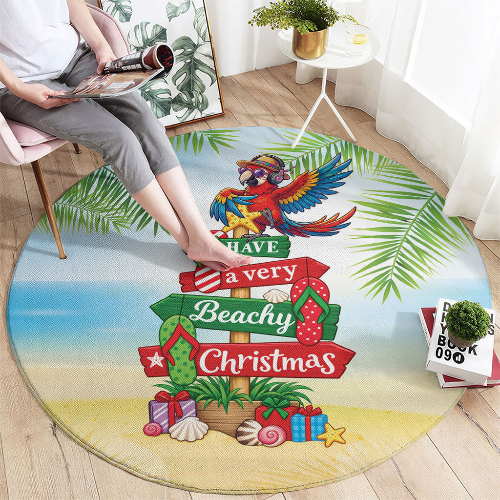 Hawaii Christmas Round Carpet Have A Very Beachy Christmas