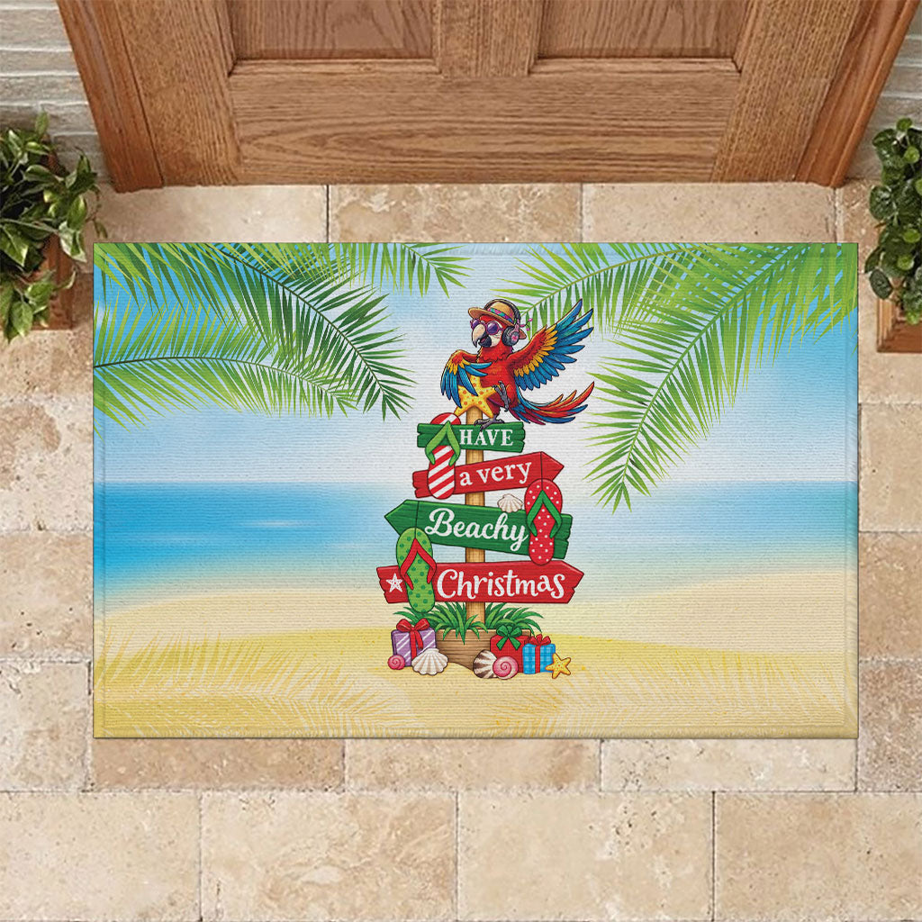 Hawaii Christmas Rubber Doormat Have A Very Beachy Christmas