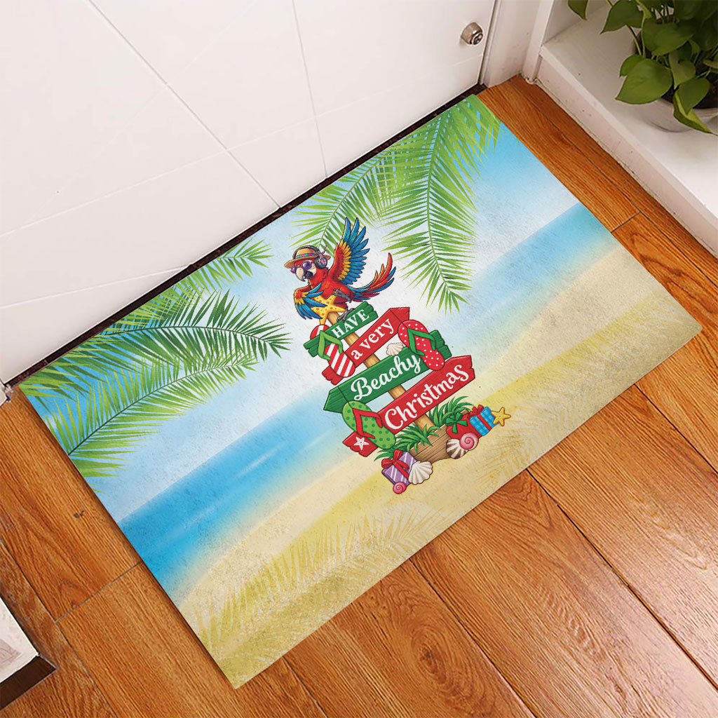 Hawaii Christmas Rubber Doormat Have A Very Beachy Christmas