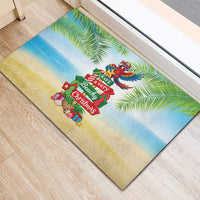 Hawaii Christmas Rubber Doormat Have A Very Beachy Christmas