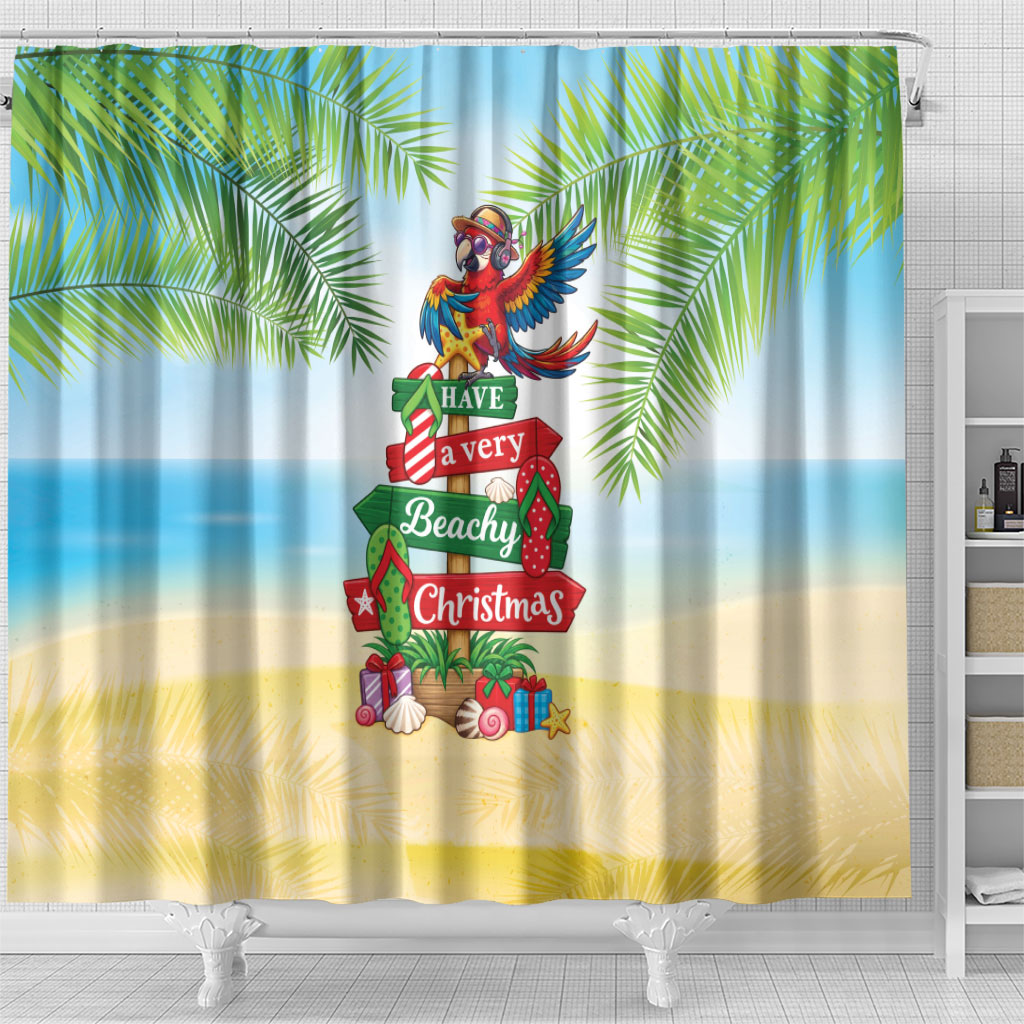 Hawaii Christmas Shower Curtain Have A Very Beachy Christmas