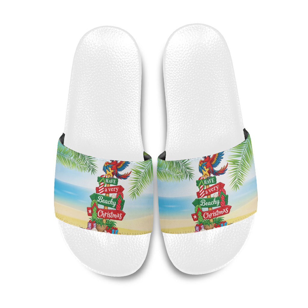 Hawaii Christmas Slide Sandals Have A Very Beachy Christmas