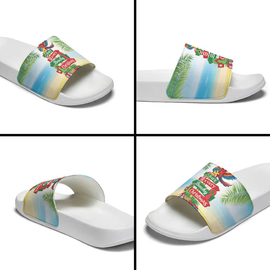 Hawaii Christmas Slide Sandals Have A Very Beachy Christmas