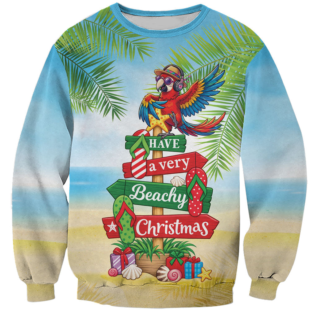 Hawaii Christmas Sweatshirt Have A Very Beachy Christmas